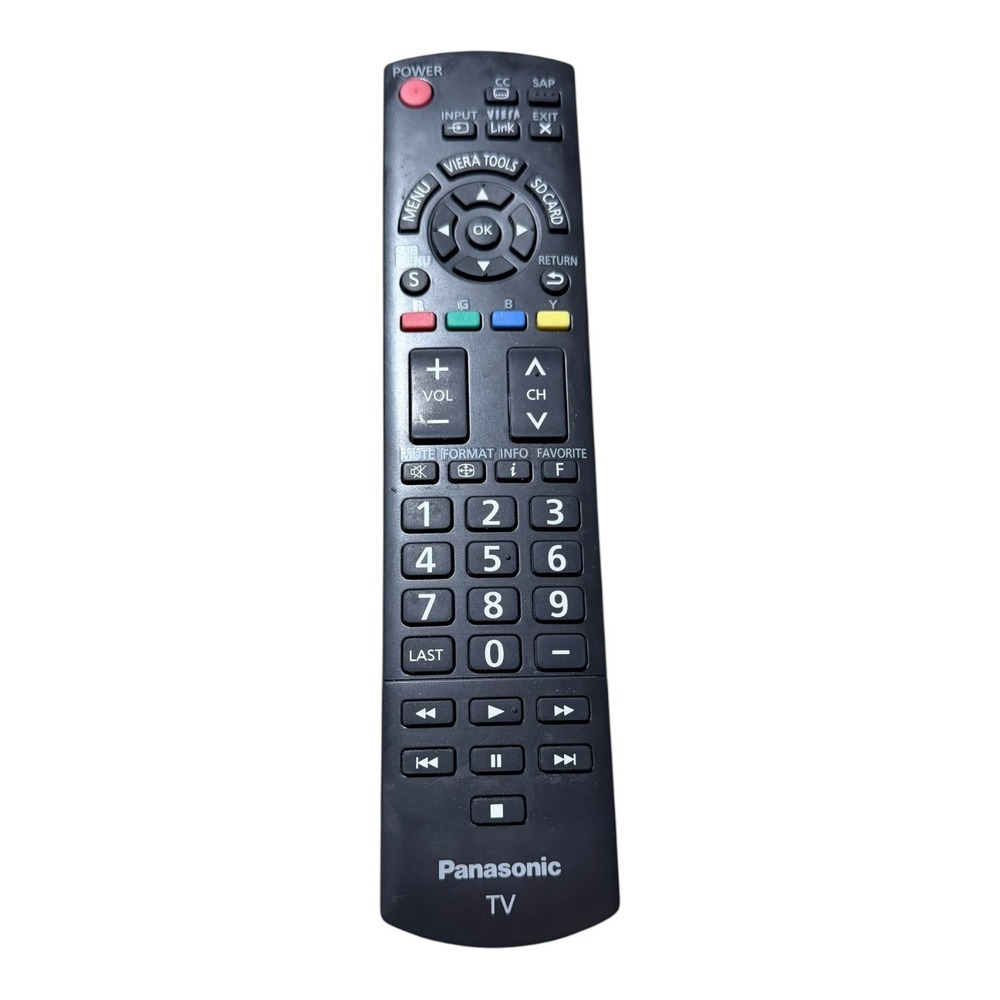 Panasonic TV Remote N2QAYB000485 Control Black no batteries‎